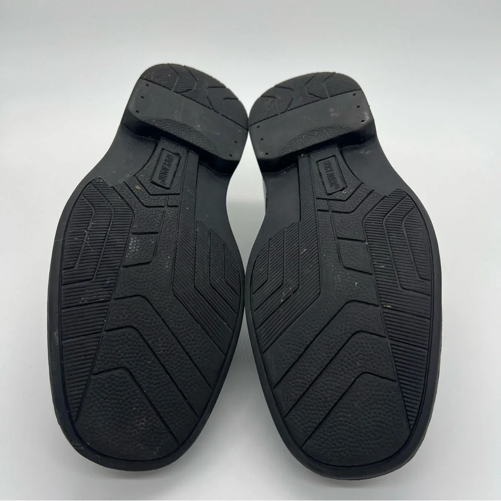 Stacy Adams Boy's Black Oxford Lace Up Dress Shoes with Rubber Soles Size 5M